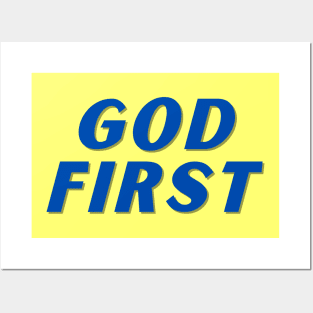 God First | Christian Typography Posters and Art